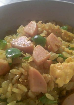 おさかなソーセージで☆カレー炒飯-レシピのメイン写真