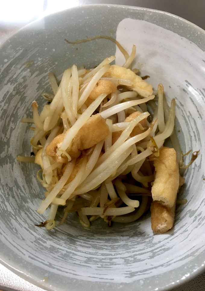 （覚書）もやしと薄揚げの炒め物-レシピのメイン写真