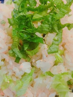 鮭フレークとシャキシャキ レタスの炒飯-レシピのメイン写真
