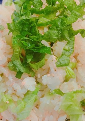 鮭フレークとシャキシャキ レタスの炒飯-レシピのメイン写真