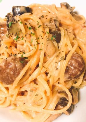 ズボラ万歳!!トマトクリームパスタ!-レシピのメイン写真