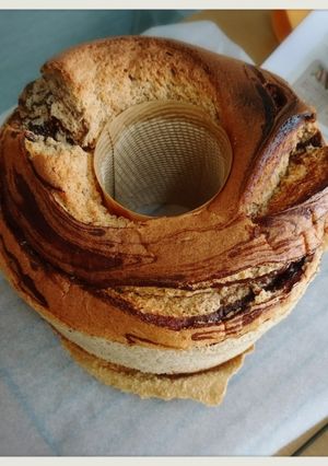 特別なチョコマーブルシフォンケーキ-レシピのメイン写真