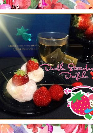 ほんのり桃色♡とちひめdeいちご大福♪-レシピのメイン写真