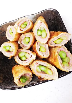 アスパラガスとベーコンの餃子巻き-レシピのメイン写真