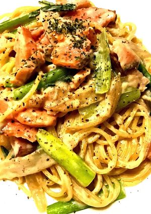 スモークサーモンのクリームパスタ-レシピのメイン写真