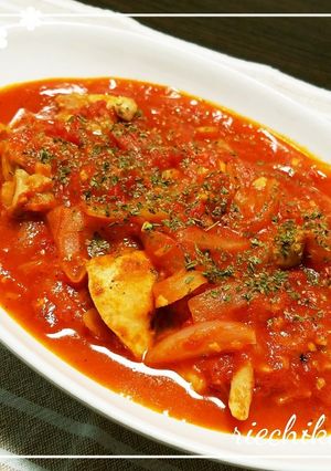 たっぷりトマトと鶏肉の煮込み-レシピのメイン写真