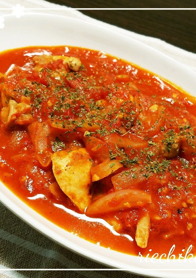 たっぷりトマトと鶏肉の煮込み-レシピのメイン写真