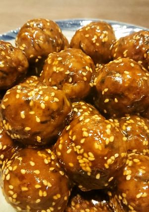 豚団子のごま甘酢和え-レシピのメイン写真