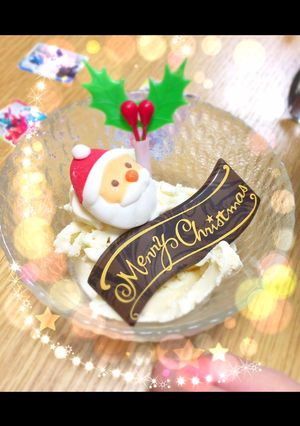 市販のアイスで☆クリスマスミニパフェ-レシピのメイン写真