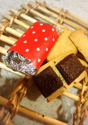 バレンタインに！ちょこのせクッキー！-レシピのメイン写真