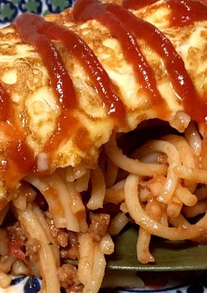 リメイク☆失敗パスタでオムライス-レシピのメイン写真