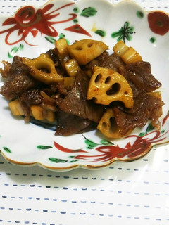 簡単美味♪牛肉とレンコンの甘辛-レシピのメイン写真
