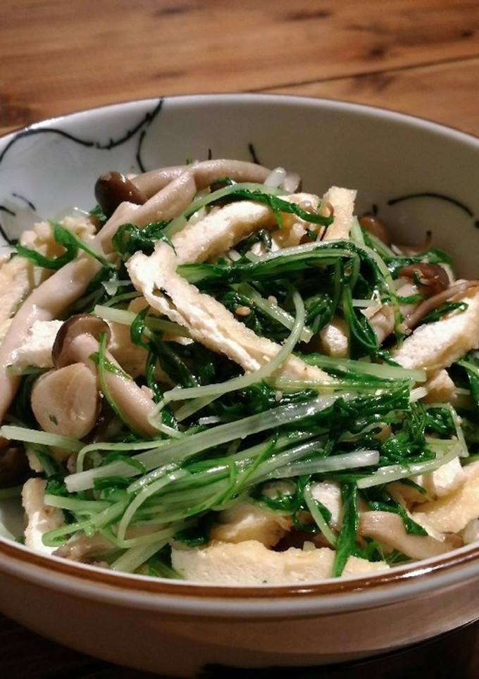 薄揚げと茸と水菜の煮浸し-レシピのメイン写真