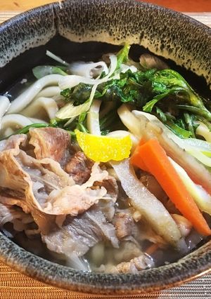 温まる!ごぼうと牛肉のうどん-レシピのメイン写真