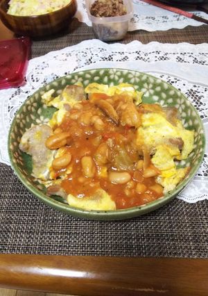 ポークピカタ・白豆とトマト缶煮込み-レシピのメイン写真