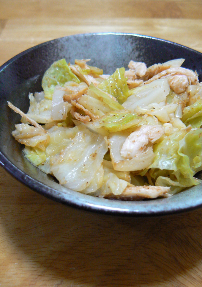 鶏ささみとキャベツのごま和え-レシピのメイン写真