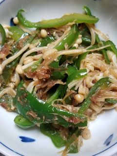 ピーマンとえのきの炒め煮-レシピのメイン写真