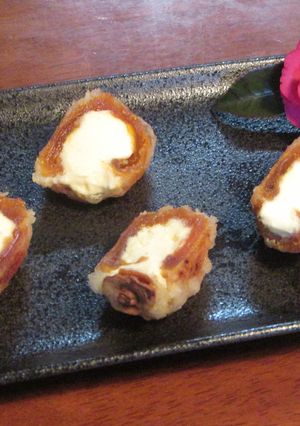 サクとろ！干し柿とクリームチーズの天ぷら-レシピのメイン写真