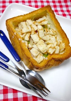 ランチ！クリームシチュー☆カップトースト-レシピのメイン写真