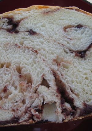☆小豆マーブル食パン☆-レシピのメイン写真