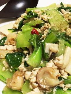 ホタテとチンゲン菜の中華炒め-レシピのメイン写真