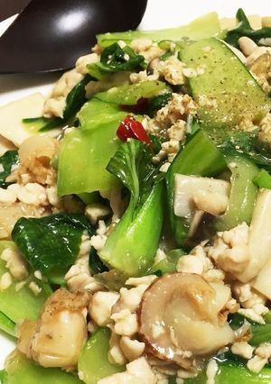 ホタテとチンゲン菜の中華炒め-レシピのメイン写真