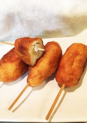 米粉と豆腐のアメリカンドッグ-レシピのメイン写真