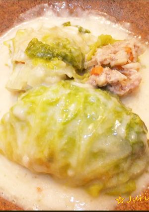 ホワイトチーズのロール白菜★豚こまでも♪-レシピのメイン写真