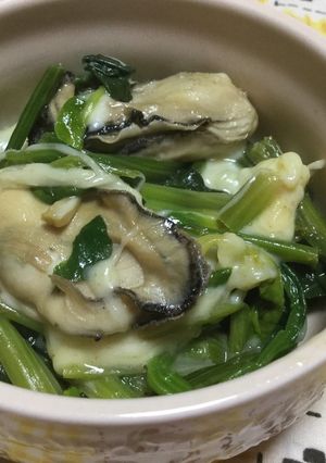 ☆牡蠣とほうれん草のマヨチーズ焼き♪-レシピのメイン写真