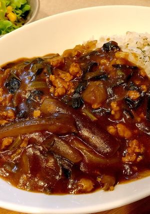 茄子とほうれん草のカレー-レシピのメイン写真