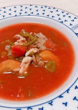 ダイエット向け♡鶏ささみのトマトスープ-レシピのメイン写真