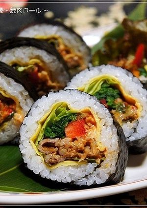 我が家の恵方巻②肉星人に捧げる焼肉ロール-レシピのメイン写真
