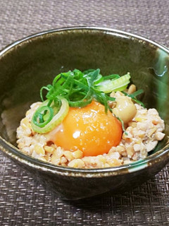 納豆にからし+味の素~。-レシピのメイン写真