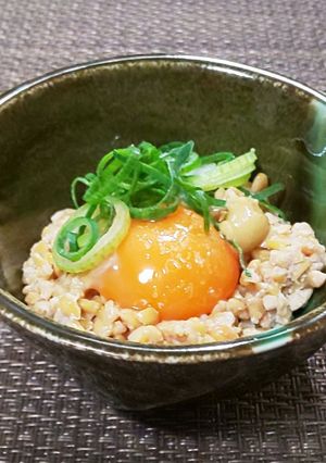 納豆にからし+味の素～。-レシピのメイン写真