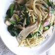 ♪ほうれん草ときのこのスパゲッティー♬