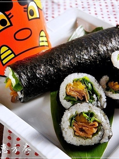 我が家の恵方巻③ 豚カルビのサラダ巻き-レシピのメイン写真