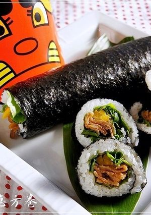 我が家の恵方巻③ 豚カルビのサラダ巻き-レシピのメイン写真