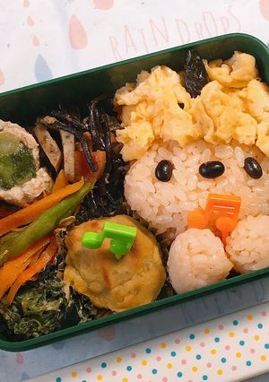 豆ぶつけないでね…オニさん弁当-レシピのメイン写真