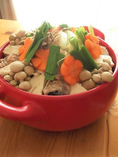 もやしでカサ増し!豆腐と鯖缶の中華風鍋-レシピのメイン写真