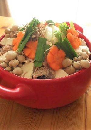 もやしでカサ増し！豆腐と鯖缶の中華風鍋-レシピのメイン写真