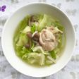 鶏肉とたっぷりキャベツの食べるスープ。