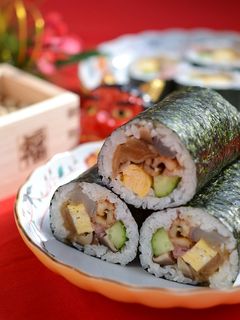 海鮮太巻き寿司 恵方巻きにも♪-レシピのメイン写真