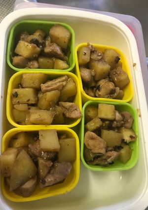弁当用★じゃが芋と鶏肉の豆豉あえ 冷凍可-レシピのメイン写真
