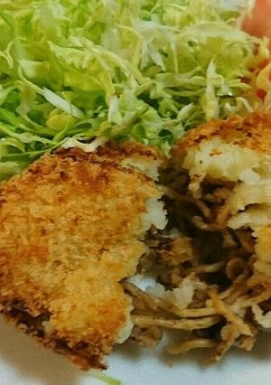 残った焼きそばdeコロッケ-レシピのメイン写真