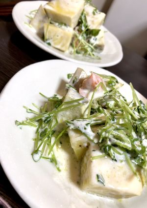 オーブン野菜と豆苗のヨーグルトサラダ-レシピのメイン写真