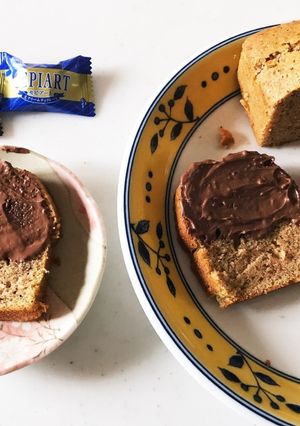 バレンタイン！パウンドケーキにチョコがけ-レシピのメイン写真