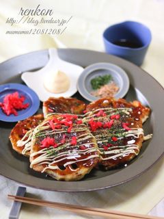 蓮根のお好み焼き風。-レシピのメイン写真