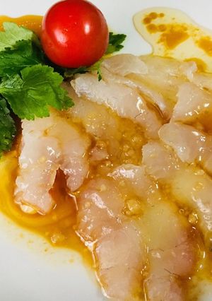 簡単ヒラメのカルパッチョ-レシピのメイン写真