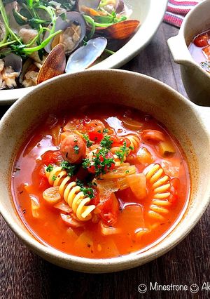 酸っぱくないミネストローネ*パスタスープ-レシピのメイン写真