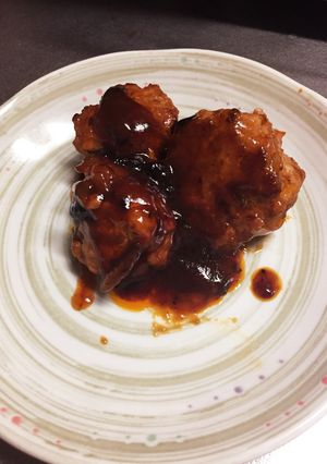 肉団子のケチャップあん-レシピのメイン写真